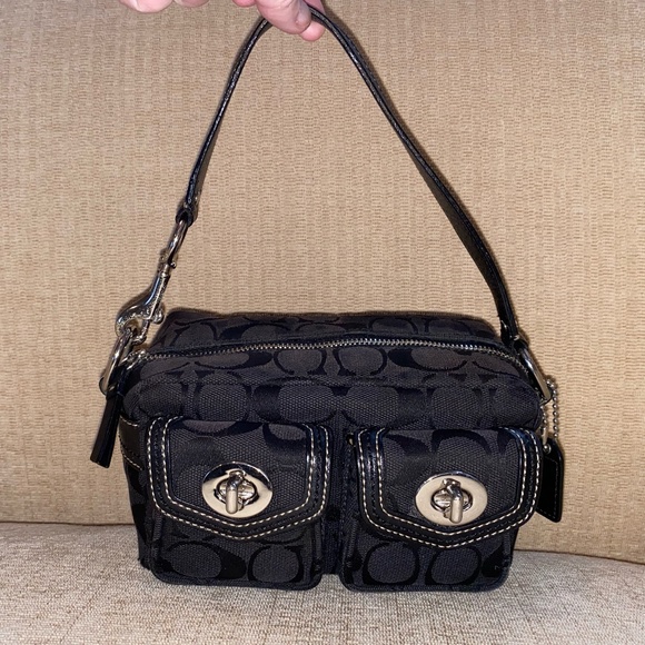 Coach Handbags - Coach Signature Mini Satchel Bag